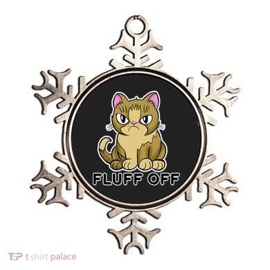 Fluff Off Funny Cat Ornament