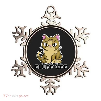 Fluff Off Funny Cat Ornament