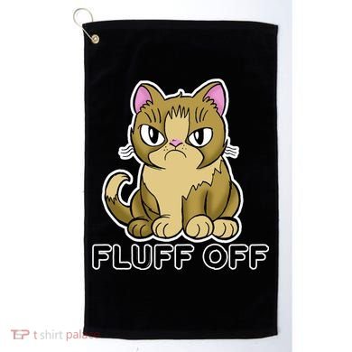 Fluff Off Funny Cat Golf Towel