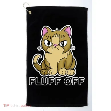 Fluff Off Funny Cat Golf Towel