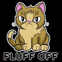 Fluff Off Funny Cat Tote Bag thumb 4