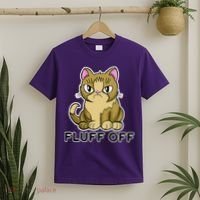 Fluff Off Funny Cat T-Shirt thumb 2
