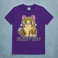 Fluff Off Funny Cat T-Shirt thumb 5