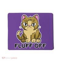Fluff Off Funny Cat Mousepad thumb 0