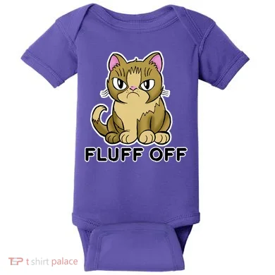 Fluff Off Funny Cat Baby Bodysuit