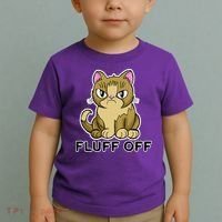Fluff Off Funny Cat Toddler T-Shirt thumb 2