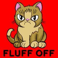 Fluff Off Funny Cat Santa Hat thumb 1