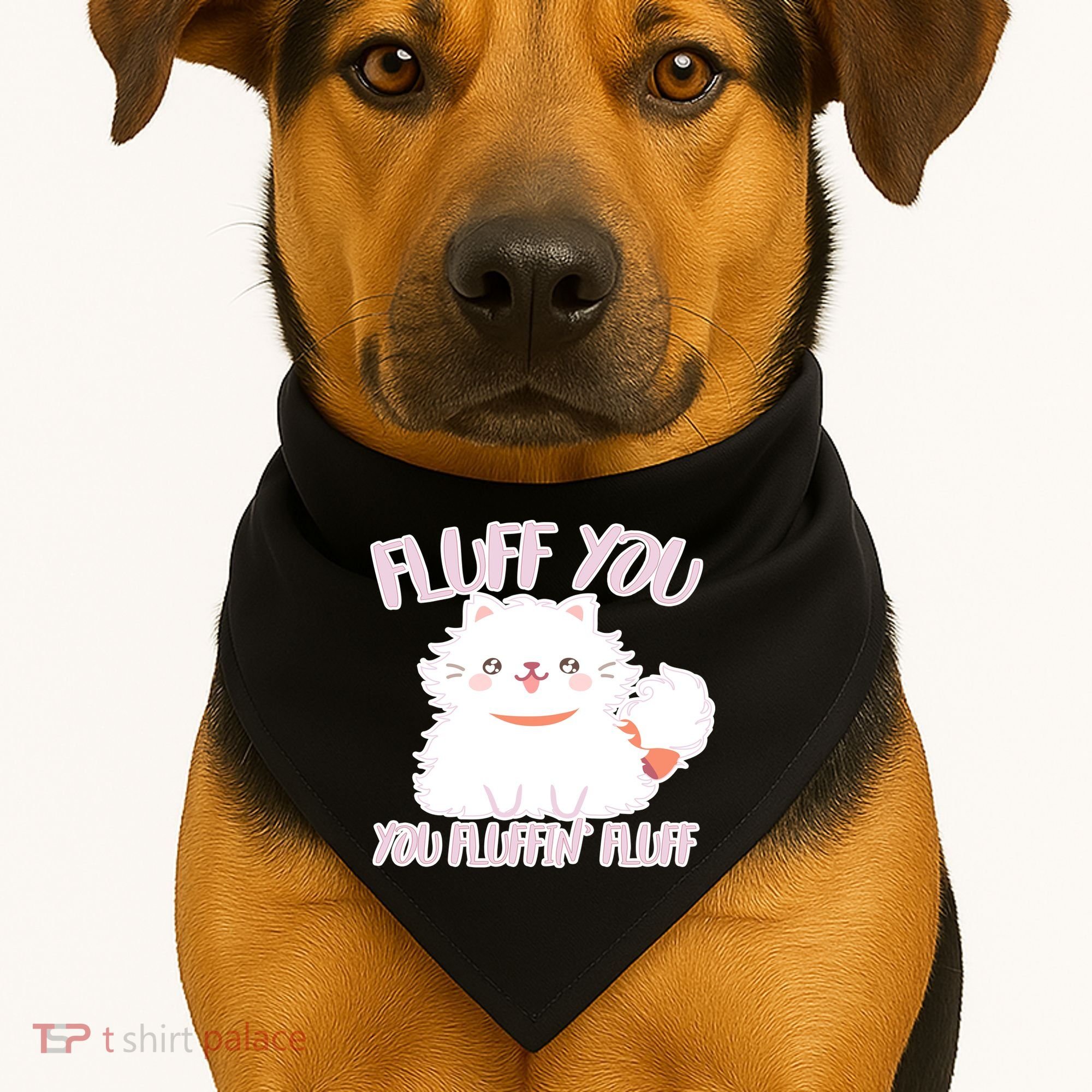 Fluff You You Fluffin Fluff USA-Made Doggie Bandana