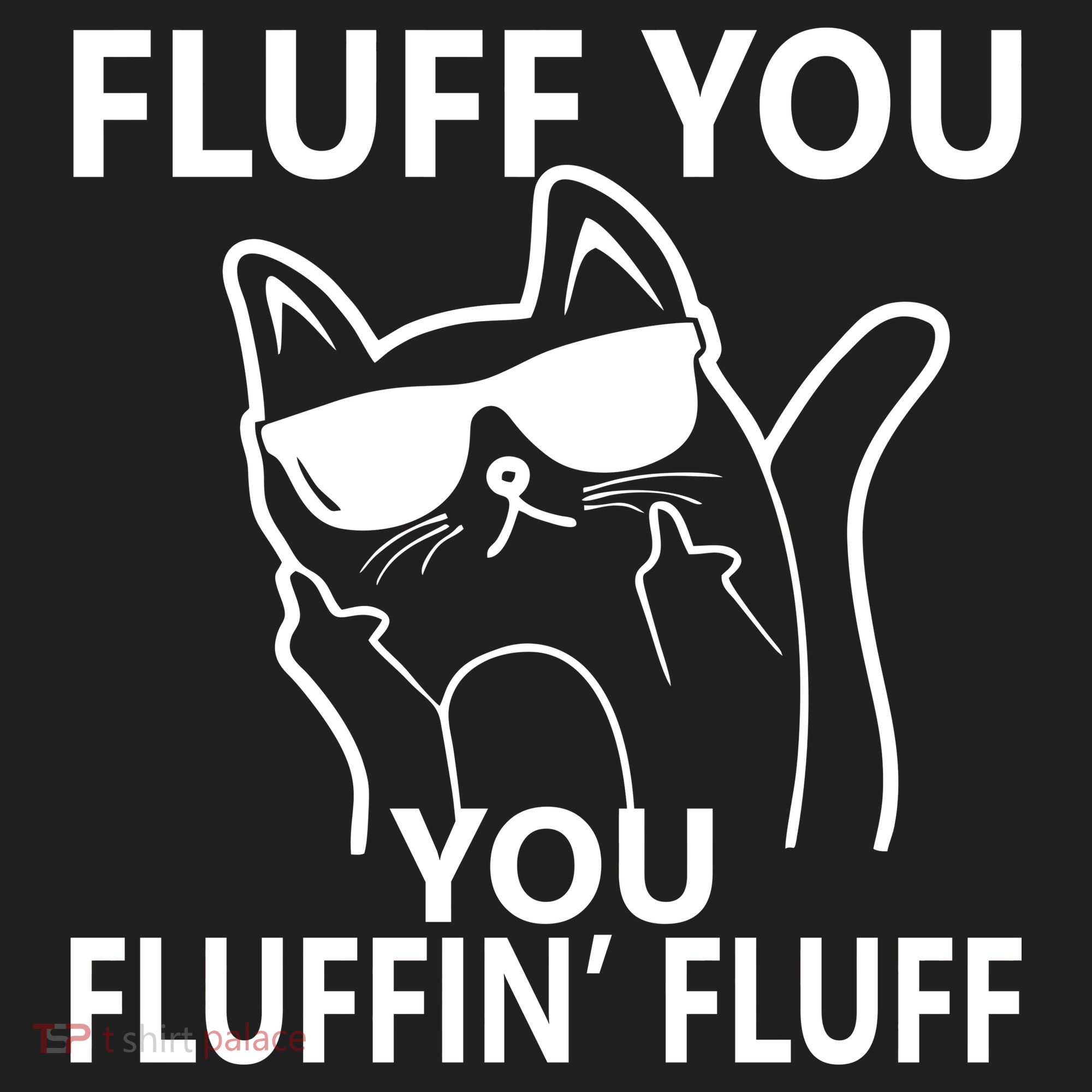 Fluff You You Fluffin' Fluff Funny Cat Women's Sweatshirt