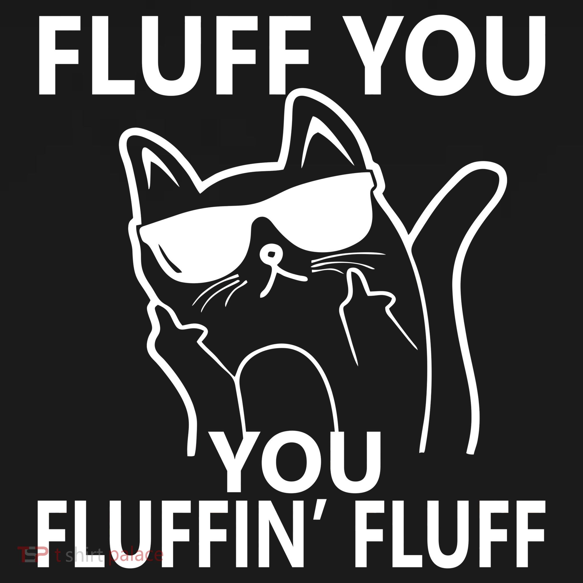 Fluff You You Fluffin' Fluff Funny Cat Apron