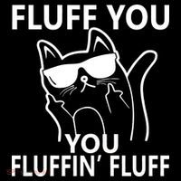 Fluff You You Fluffin' Fluff Funny Cat Women's Hoodie thumb 2