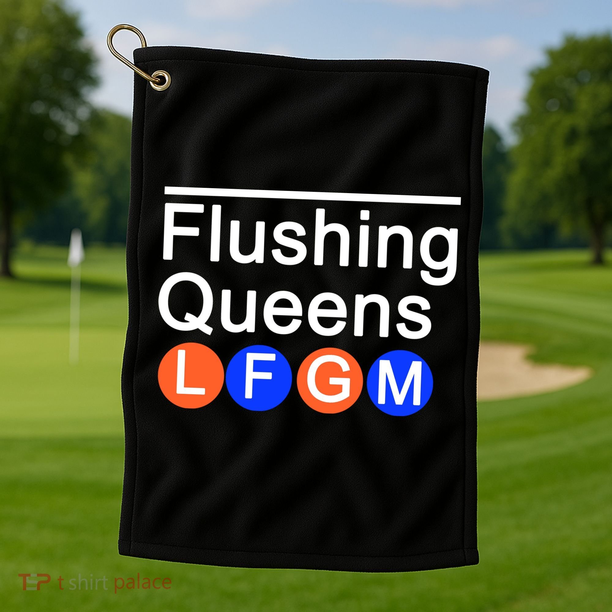 Flushing Queens LFGM Golf Towel
