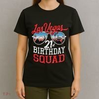 funny Las Vegas 21st Birthday Squad T-Shirt thumb 4
