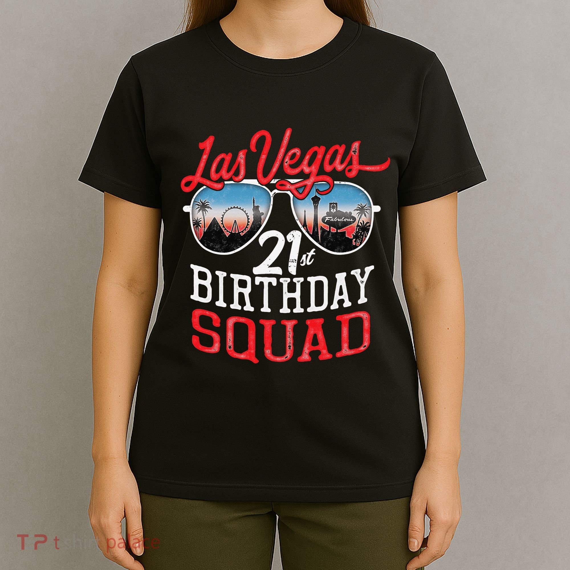 funny Las Vegas 21st Birthday Squad T-Shirt