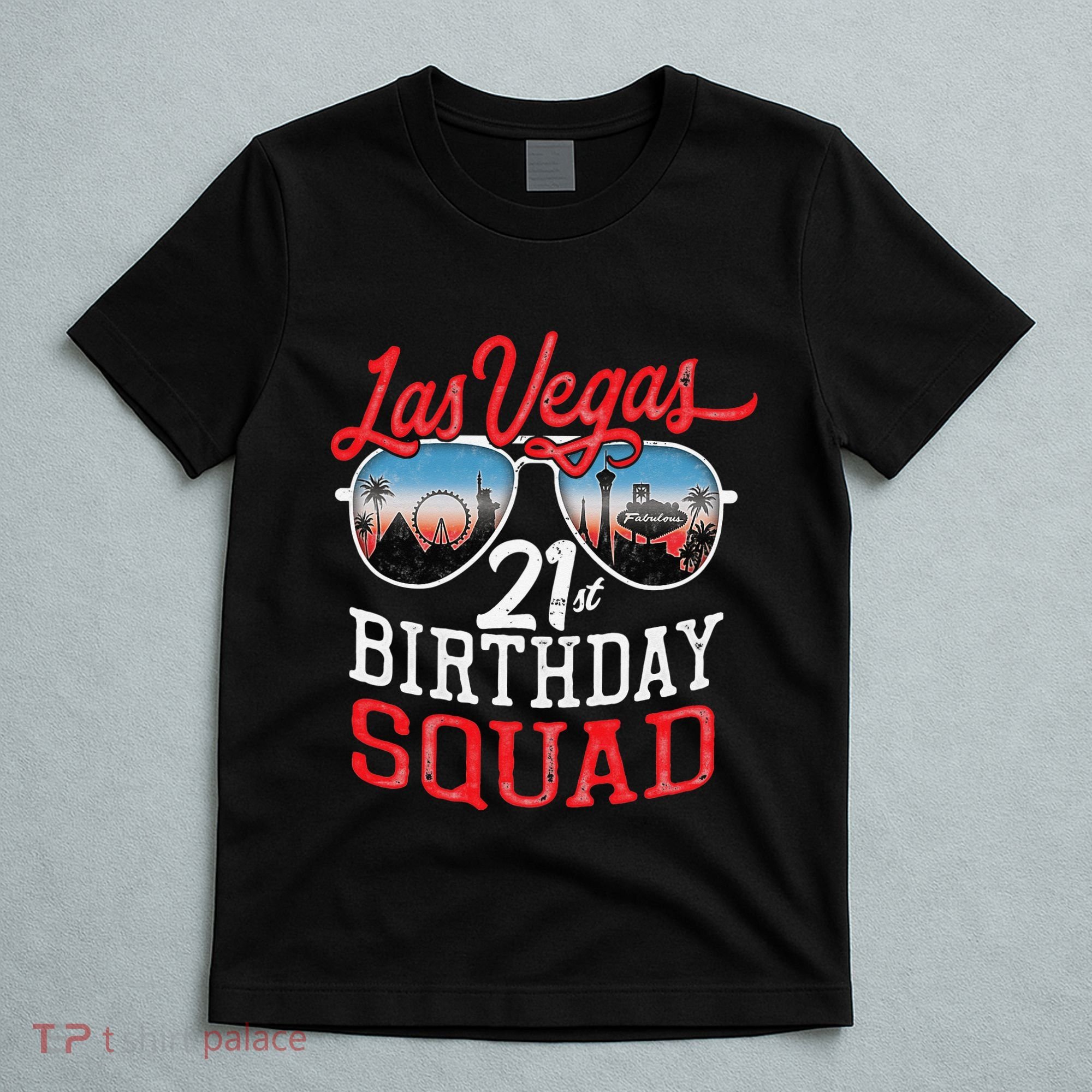 funny Las Vegas 21st Birthday Squad T-Shirt