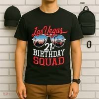 funny Las Vegas 21st Birthday Squad T-Shirt thumb 6