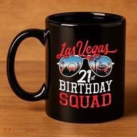funny Las Vegas 21st Birthday Squad 11oz C Handle Ceramic Mug thumb 4