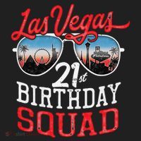 funny Las Vegas 21st Birthday Squad Beanie thumb 2
