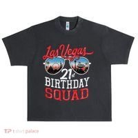 funny Las Vegas 21st Birthday Squad Urban Oversized Heavyweight T-Shirt thumb 0
