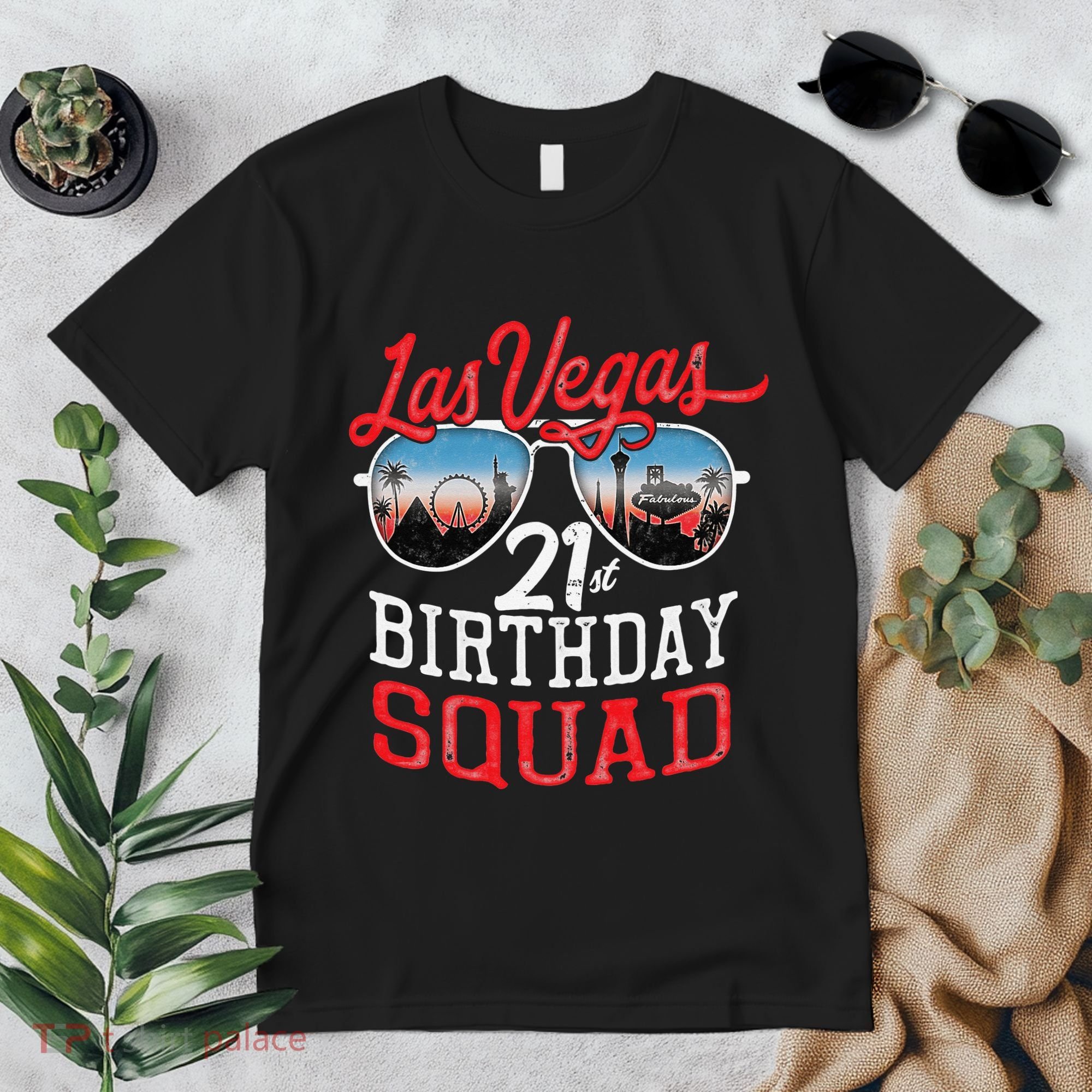 funny Las Vegas 21st Birthday Squad Premium T-Shirt