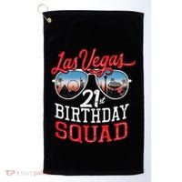 funny Las Vegas 21st Birthday Squad Golf Towel thumb 0