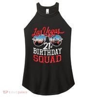 funny Las Vegas 21st Birthday Squad Women's Perfect Tri Rocker Tank thumb 0