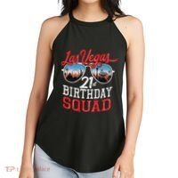 funny Las Vegas 21st Birthday Squad Women's Perfect Tri Rocker Tank thumb 2
