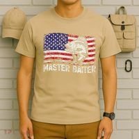 Fishing Lover Vintage American Flag Master Baiter T-Shirt thumb 6