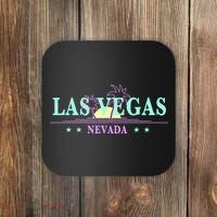 Funny Las Vegas Retro Sunset Palm Trees 1 Coaster thumb 0