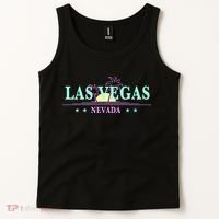 Funny Las Vegas Retro Sunset Palm Trees 1 Tank Top thumb 2