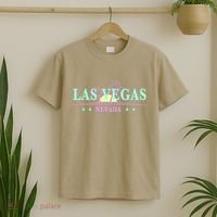 Funny Las Vegas Retro Sunset Palm Trees 1 T-Shirt thumb 2