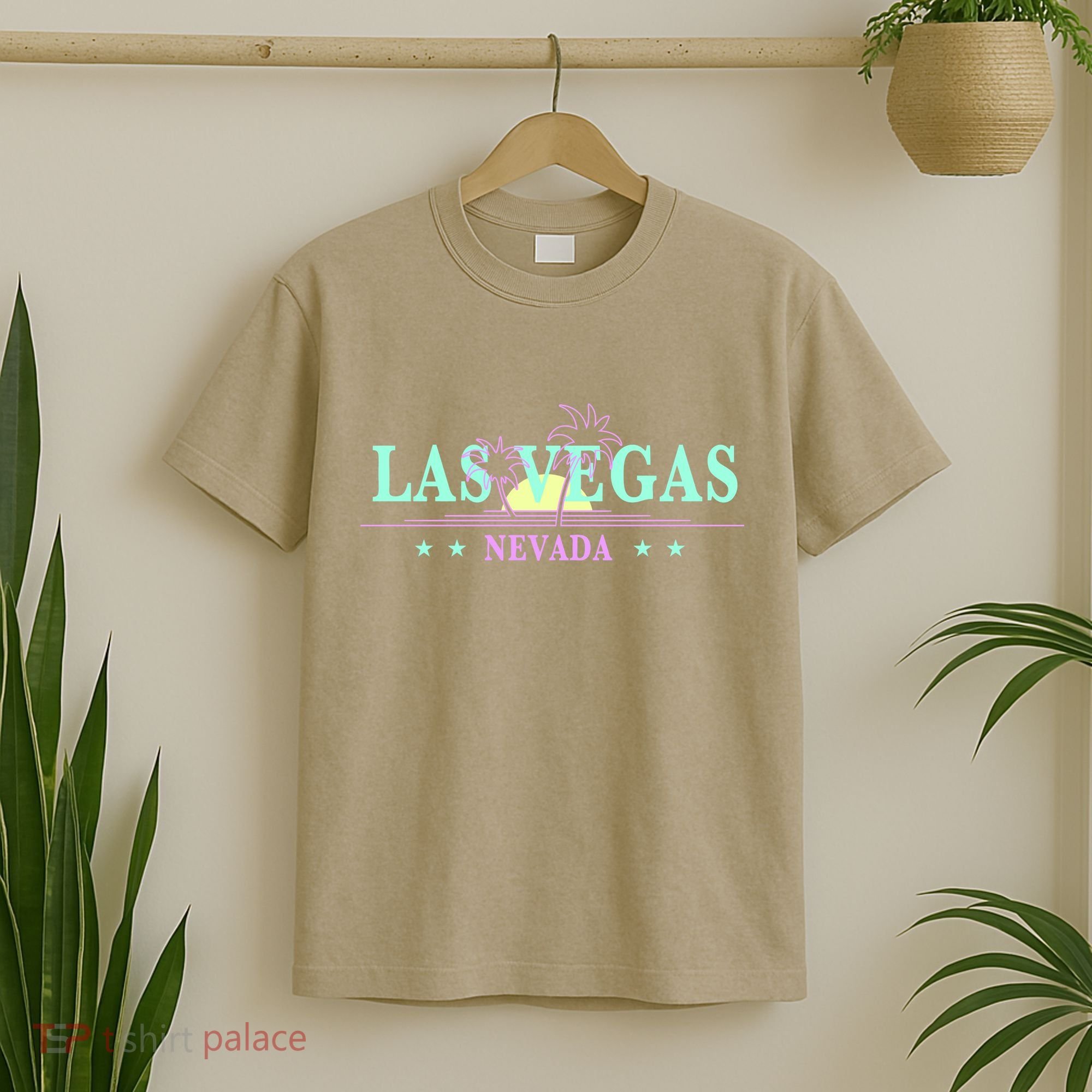 Funny Las Vegas Retro Sunset Palm Trees 1 T-Shirt