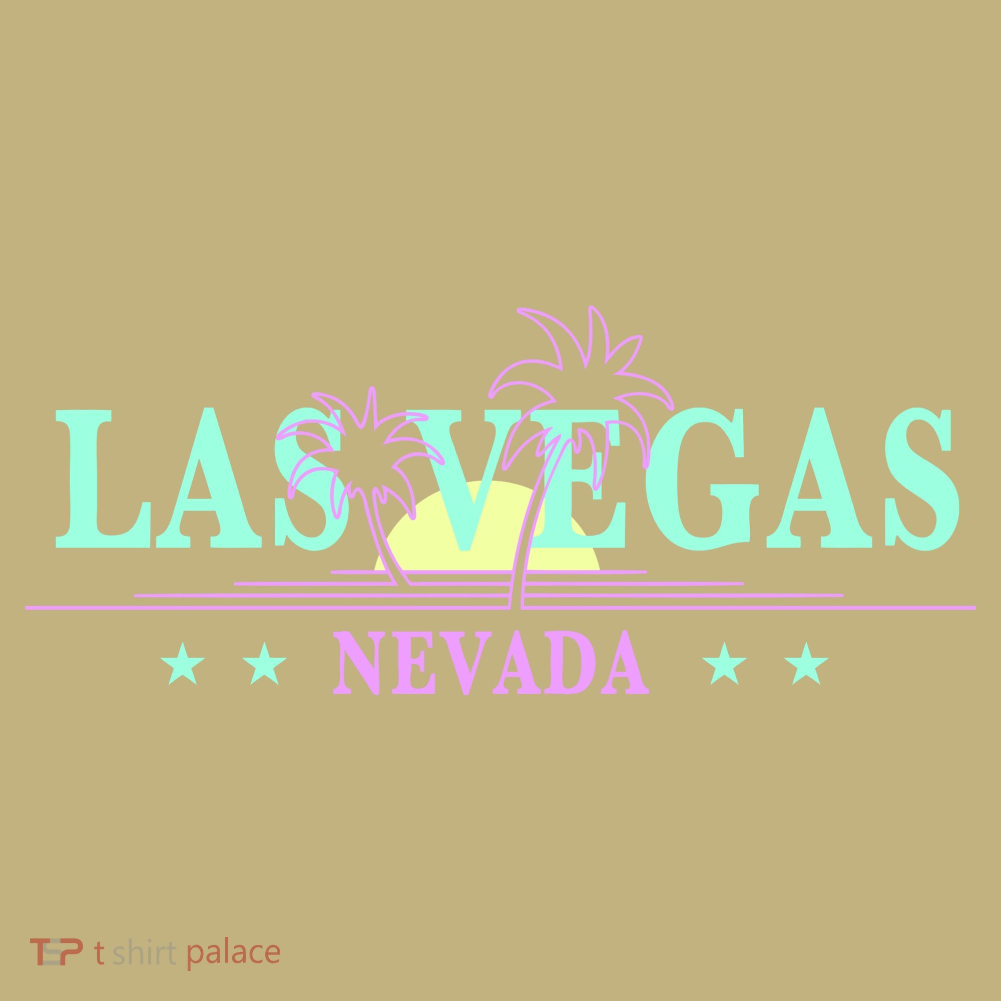 Funny Las Vegas Retro Sunset Palm Trees 1 T-Shirt