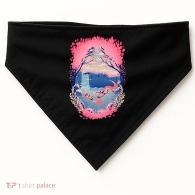 Fox Life View Illustration USA-Made Doggie Bandana