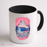Fox Life View Illustration Coffee Mug thumb 1