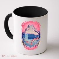 Fox Life View Illustration Coffee Mug thumb 0