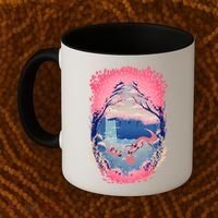 Fox Life View Illustration Coffee Mug thumb 2