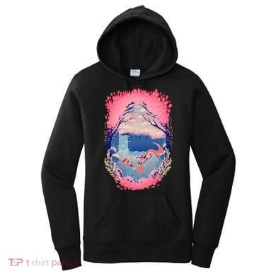Fox Life View Illustration Women's Hoodie