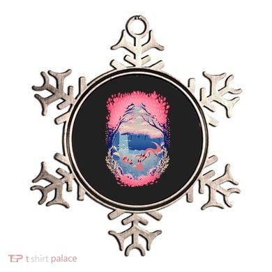 Fox Life View Illustration Ornament