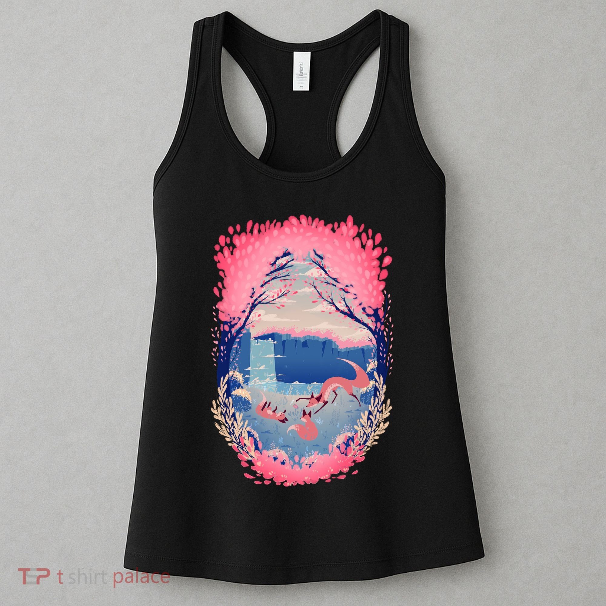 Fox Life View Illustration Women's Tank Top