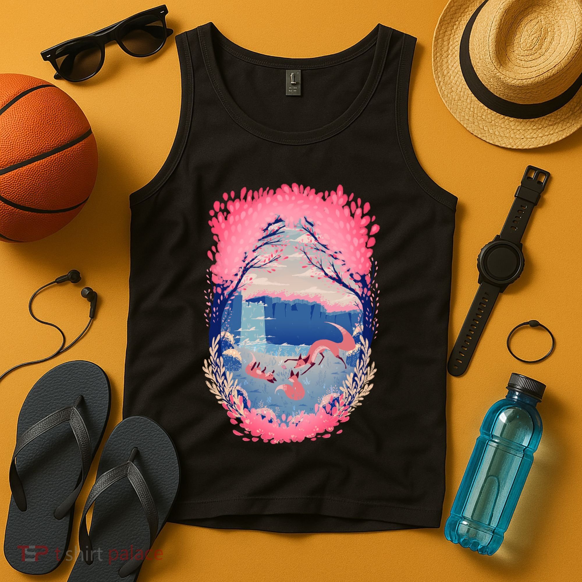 Fox Life View Illustration Tank Top
