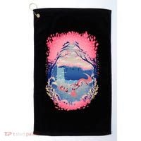 Fox Life View Illustration Golf Towel thumb 0