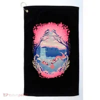 Fox Life View Illustration Golf Towel thumb 0