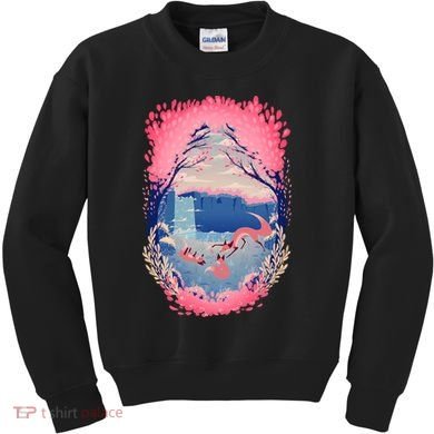 Fox Life View Illustration Kids Sweatshirt