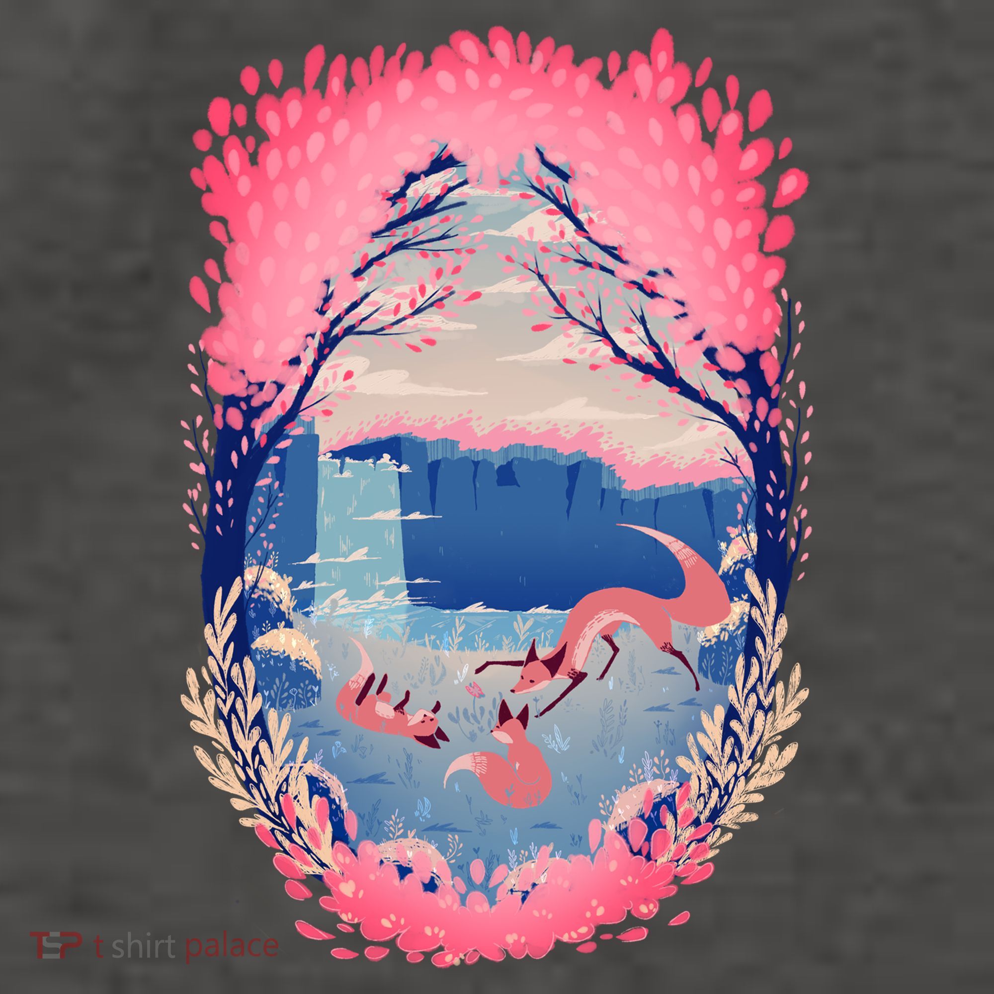 Fox Life View Illustration Vector Backpack