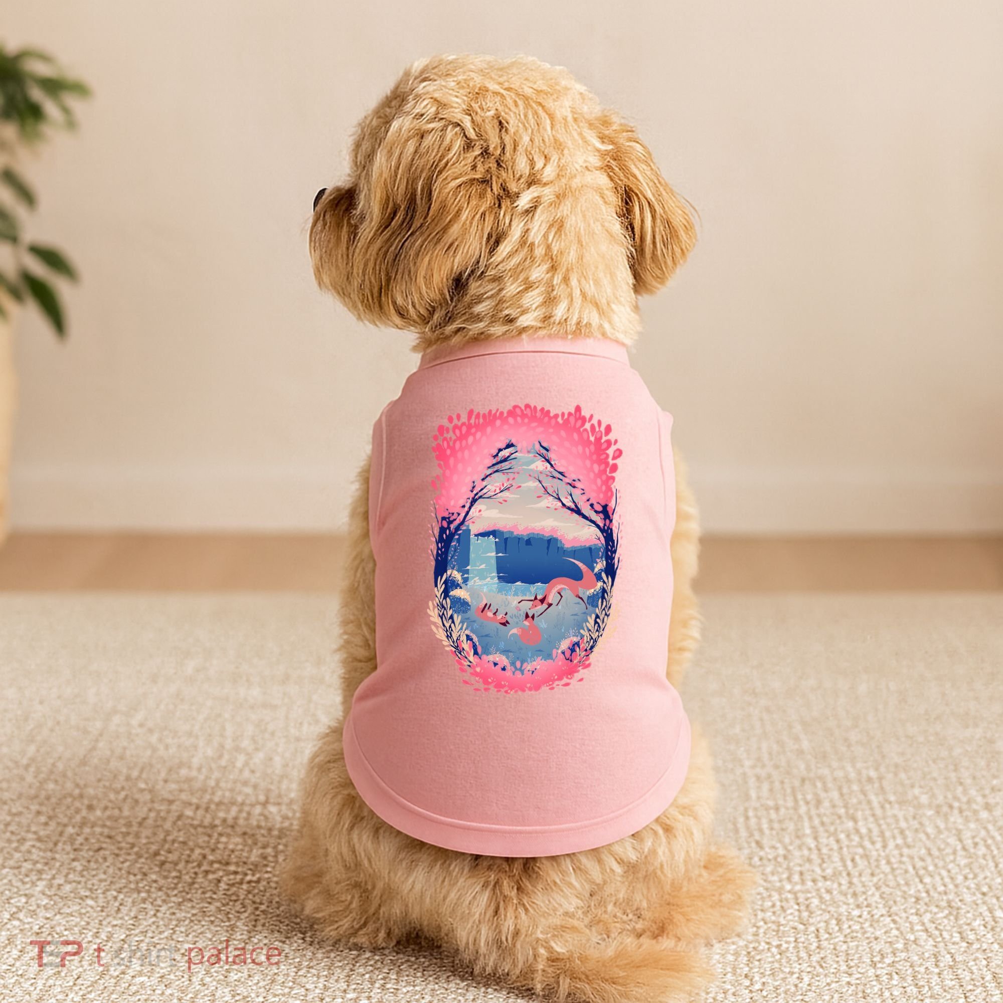 Fox Life View Illustration Doggie Tank