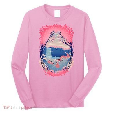 Fox Life View Illustration Long Sleeve Shirt