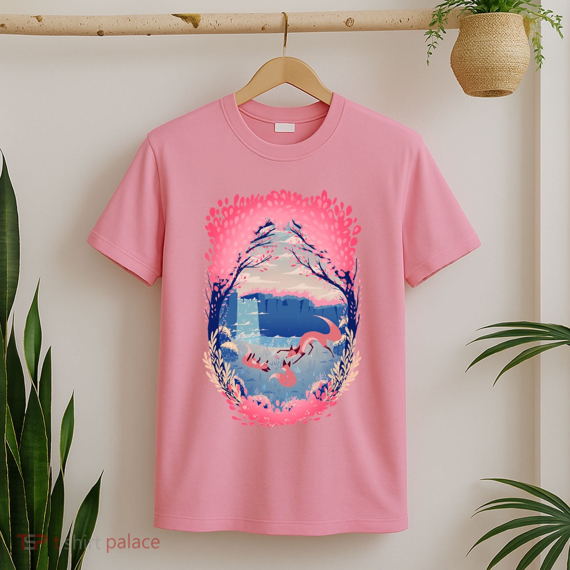 Fox Life View Illustration T-Shirt