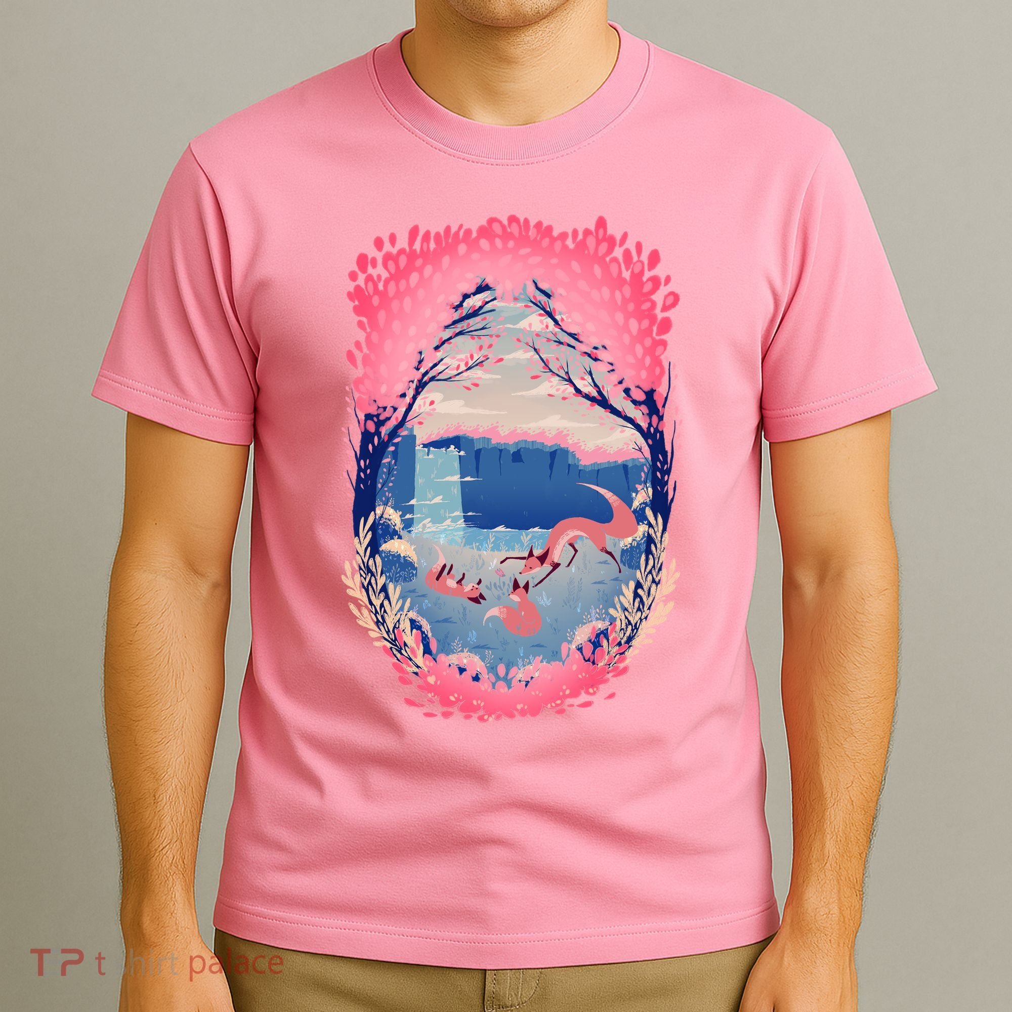 Fox Life View Illustration T-Shirt