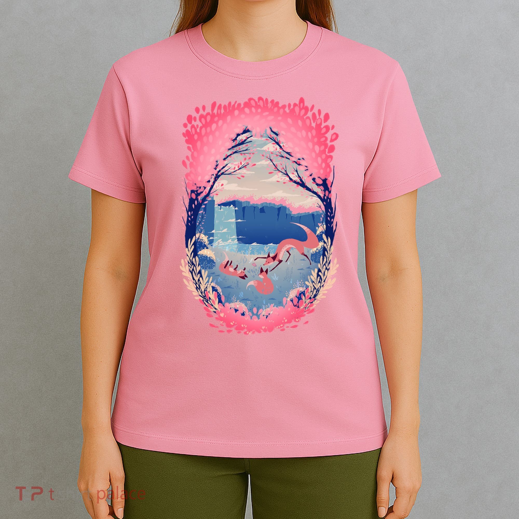 Fox Life View Illustration T-Shirt